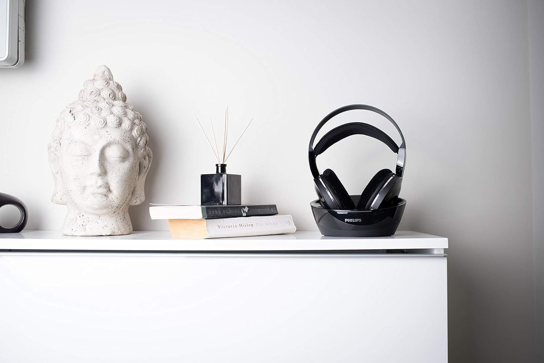 Philips Kabelloser TV Kopfhörer Over Ear SHD8850/12 Wireless HiFi Kopfhörer (Exzellenter Sound, Hi-R