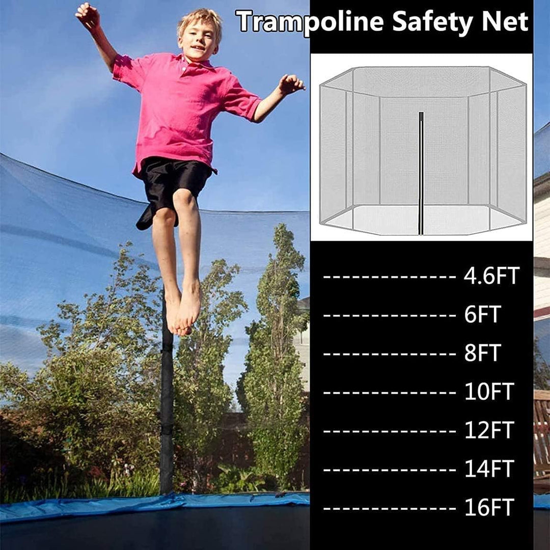 Trampolin Sicherheitsnetz Ersatz Netz Ø 140 183 244 305 366 488 cm Geeignet für 6/8 Stangen, reissfe