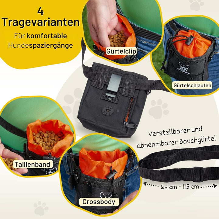 Hundefreund Leckerlibeutel für Hunde | Kleiner Futterbeutel zum Training mit dem Hund und für Lecker
