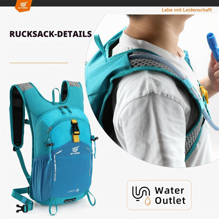SKYSPER Wanderrucksack 15L Rucksack Herren Klein Tagesrucksack Leichter Trekkingrucksack für Wandern