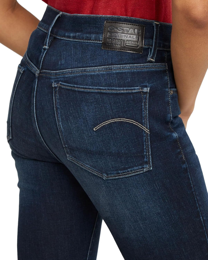 G-STAR RAW Damen Jeans 3301 Skinny Ankle Jeans 23W / 28L Blau (Dk Aged D05175-8968-89), 23W / 28L Bl
