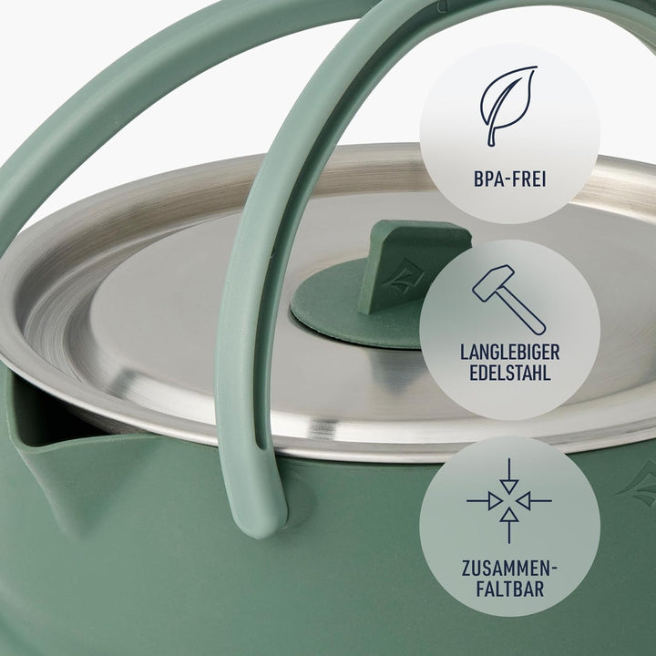 Sea to Summit - Detour Kettle 1,6L - Zusammenfaltbarer Campingkessel - 2 Personen - Platzsparender W
