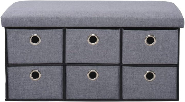Kesper | Polsterbank, Material: Polyester, Masse: B: 76 x T: 38 x H: 38 cm, Farbe: Grau | 15950 13
