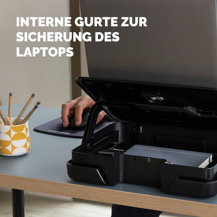 Fellowes Tragbarer Laptop-Ständer Tragetasche - Breyta™ 2-in-1 Design mit 5 Höhenverstellungen - Ide