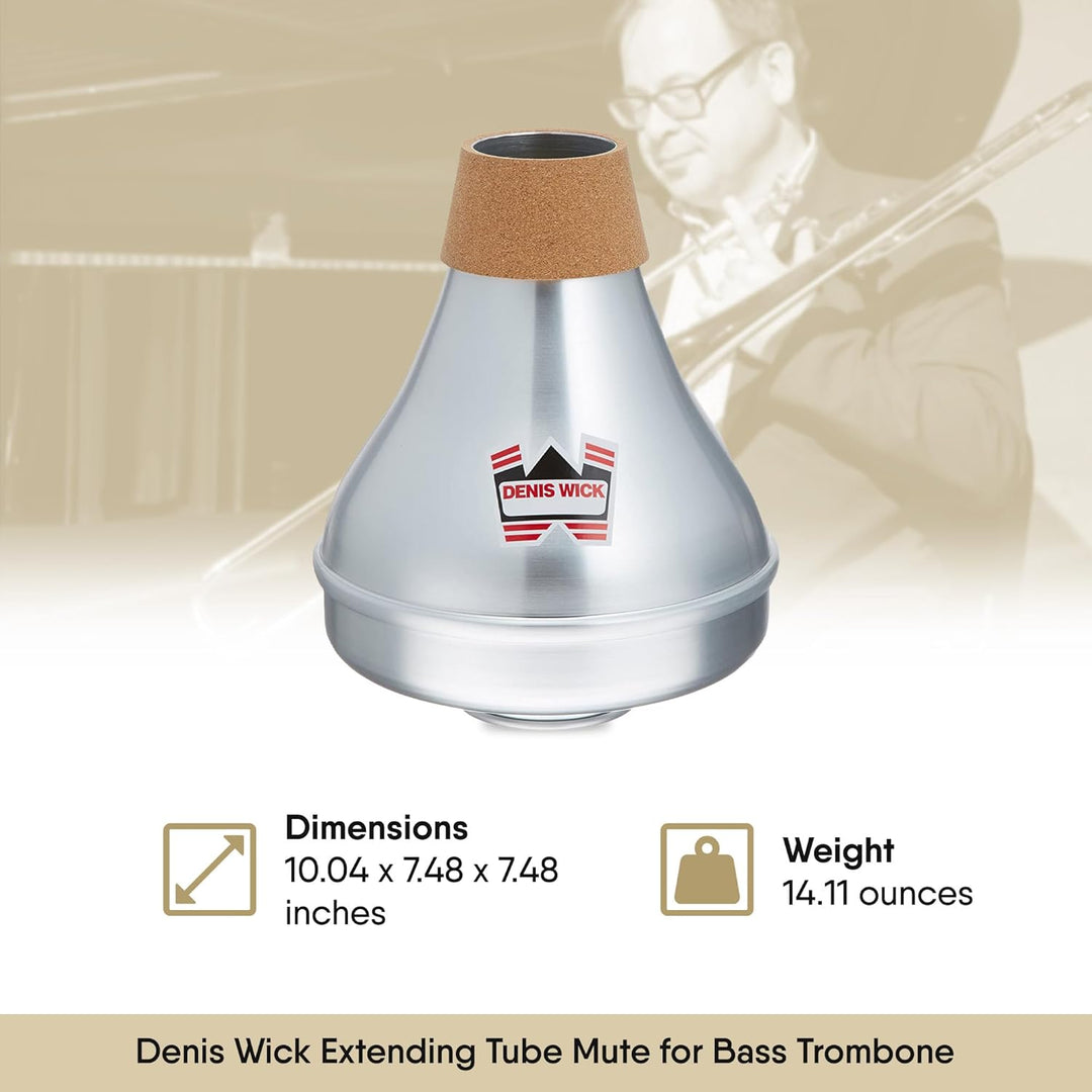 Denis Wick dw5508 Bass Posaune Ausziehbarer Röhre Dämpfer