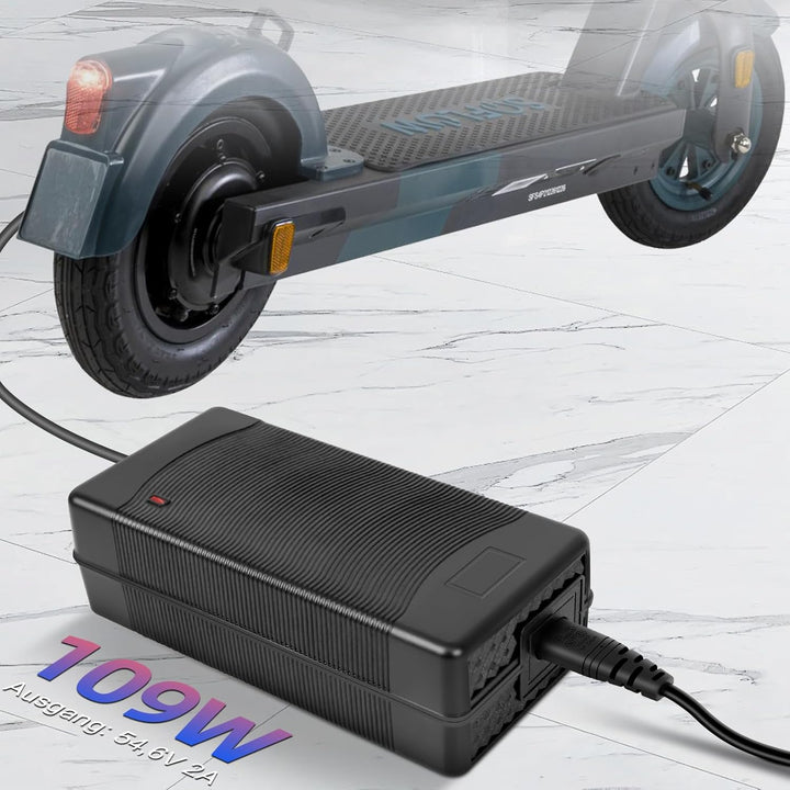 VOLOHAS 54,6V 2A Ladegerät für KUGOO G2 PRO, Kugoo G1, Soflow SO4 Pro, VMAX VX2 PRO/ST Elektroroller