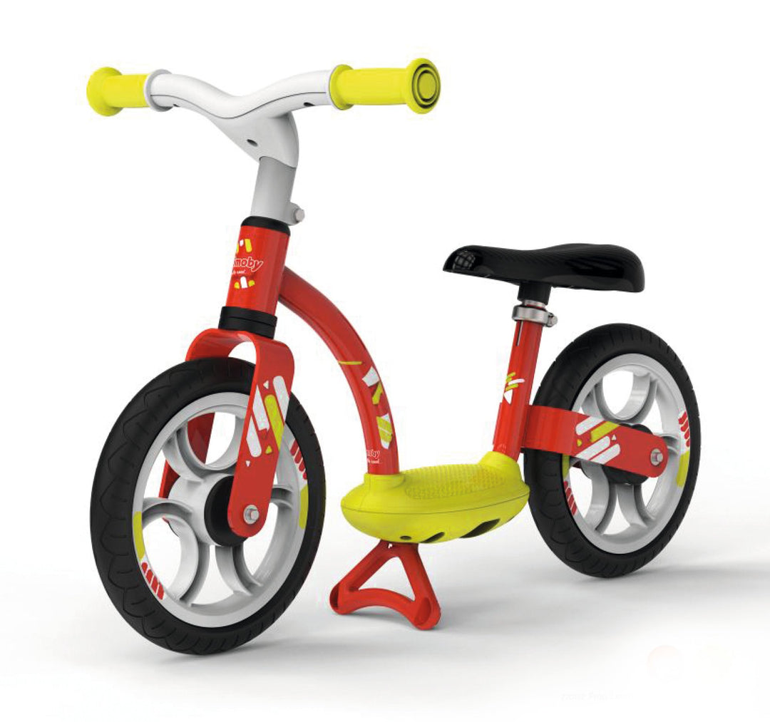 Smoby - Laufrad (rot/gelb) - für Kinder ab 2 Jahren, höhenverstellbares Kinderlaufrad (76 x 39 x 49