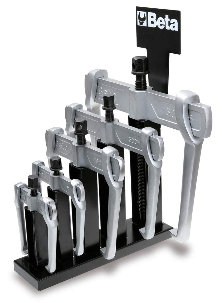 Beta 1500N/SP6 - Universal-Abzieher mit 2 Gleitarmen, 6teilig (Art. 1500N/…) mit Halterung