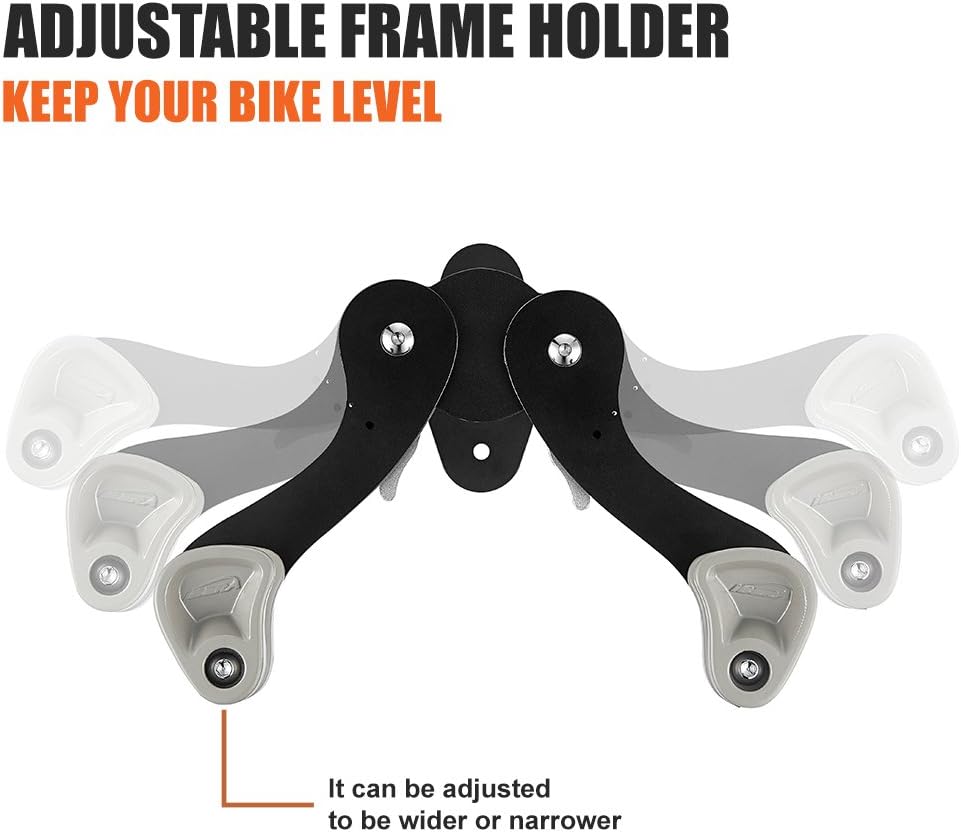 Ibera Fahrrad-Wandhalter, Fahrradaufbewahrung, Horizontal Wall 45 ° Winkel einstellbar, Single Aufbe