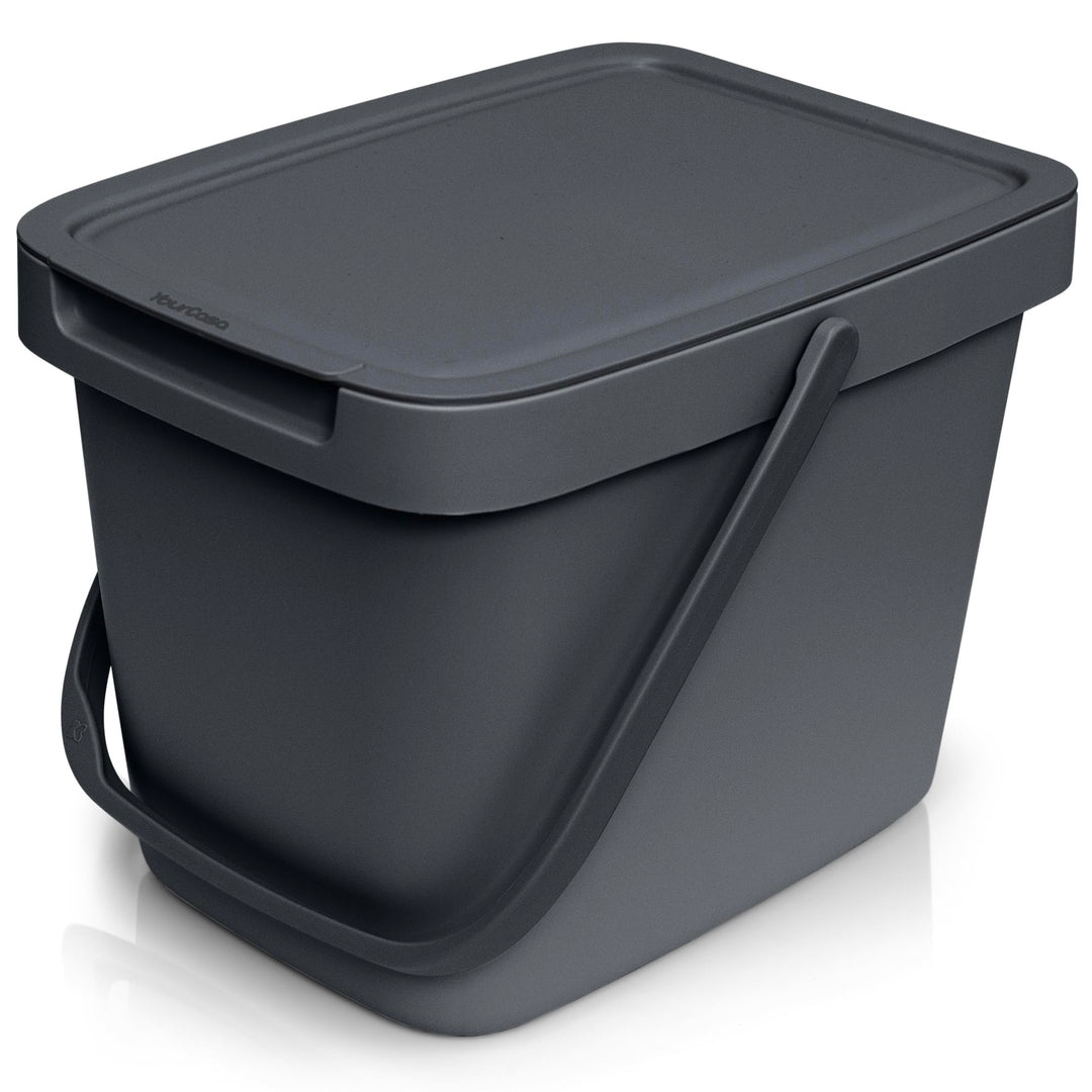YourCasa Biomülleimer Küche - 6L Komposteimer Küche für alltäglichen Biomüll Behälter - Mit Deckel u