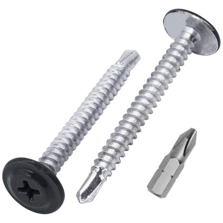 SKIR'CO (300 Stück) Lackierte selbstbohrende Schrauben 4,2 x 40 mm, Blechschraube, PH modifizierter
