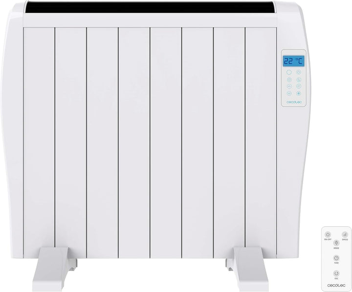 Cecotec Flachheizkörper mit Fernbedienung ReadyWarm 1800 Thermal. 1200 W, 8 Elemente aus Aluminium,