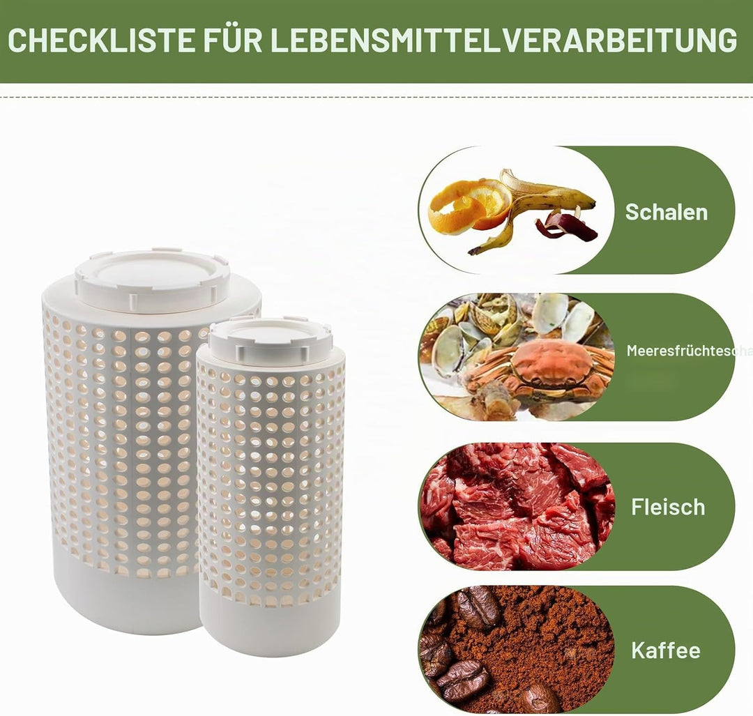 2 Stück Gartenkomposteimer für den Aussenbereich Unterirdische Komposteimer Wurmkomposter mit Löcher
