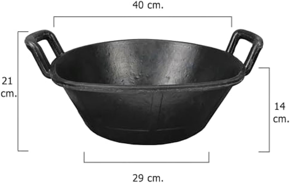 Kerbl Gummitrog, 20 l, Höhe 18 cm, Ø 48 cm 1 Stück (1er Pack), 1 Stück (1er Pack)