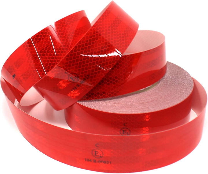 Finest Folia 3M Diamond Grade 983 Scotchlite Konturmarkierung 50mm Reflexfolie Reflexband (Rot-72, 8