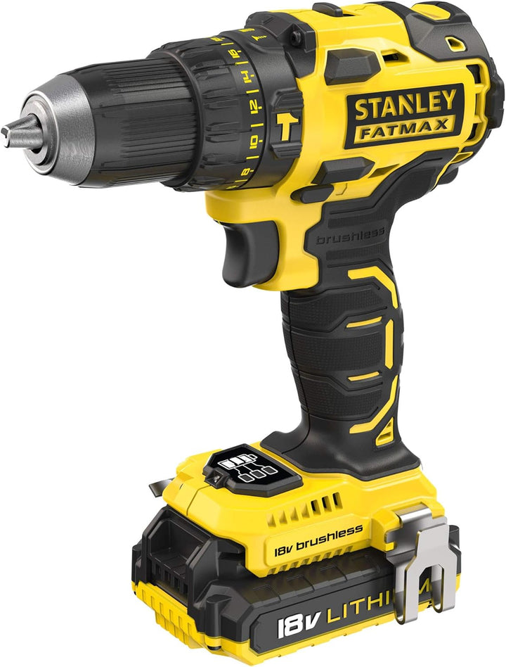 Stanley FMC627D2-QW Schlagbohrschrauber Mit 2 Akkus 2 Ah und Koffer, Mit 2 Akkus 2 Ah und Koffer
