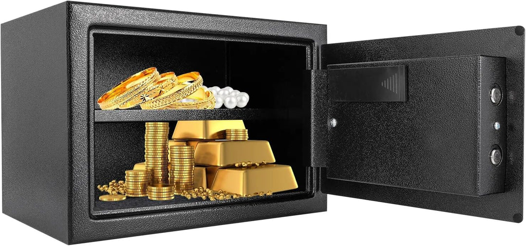 25 L Tresor Möbeltresor Safe Tresor Digitaler Tresorschrank Mit Schlüssel,Kennwort Safe Geldschran