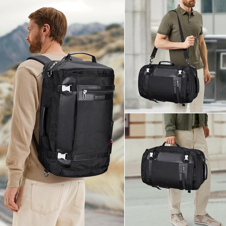 WITZMAN Reiserucksack Nylon Herren Damen Reisetasche Gross TSA Freundlich Handgepäck Rucksack(B686 S