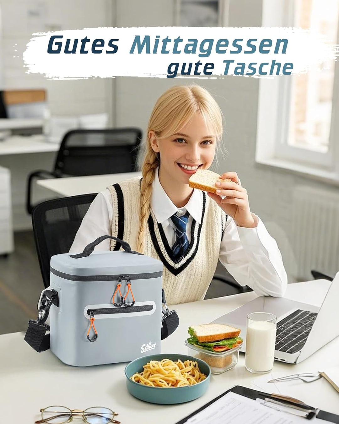 Kühltasche 7/14/24L - Isoliert & Wasserdicht | Tragbare Mini-Kühltasche mit Thermo-Iso-Schicht | Lei