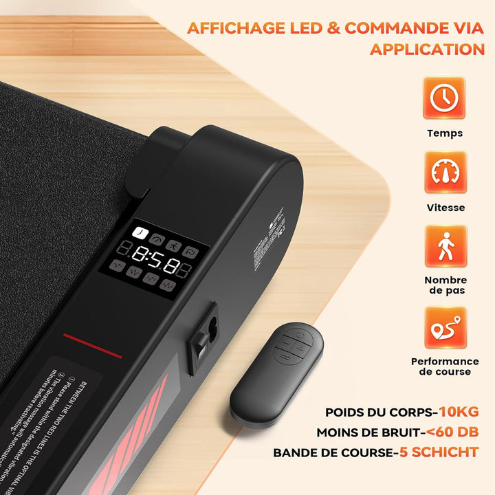 3 in 1 Walking Vibration Pad für Laufband für Zuhause mit Bluetooth 0.3-6km/h den Heim, und Walking
