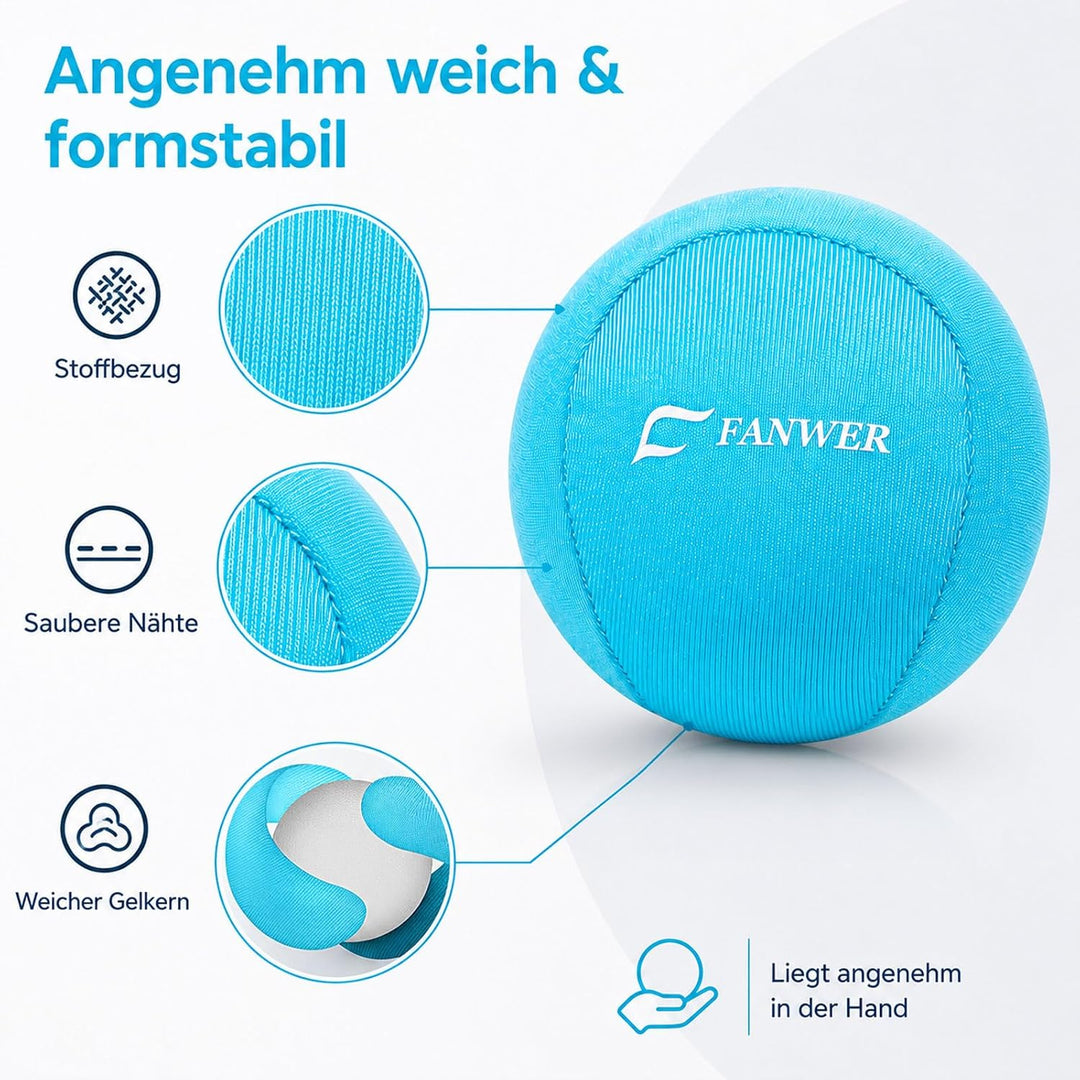Fanwer 3er-Set Stressball für Erwachsene, Knetball für Angst und Stressabbau, Gel Antistressball mit