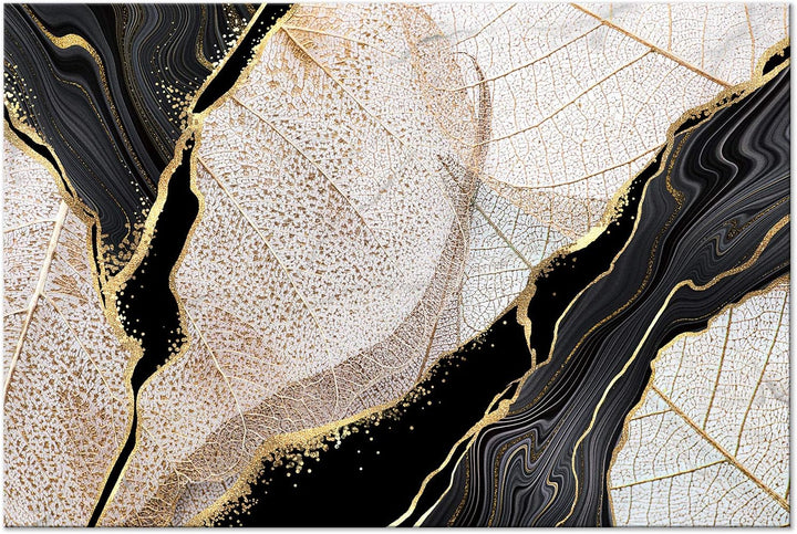 murando - Bilder Blätter 120x80 cm Vlies Leinwandbild 1 tlg Kunstdruck modern Wandbilder XXL Wanddek