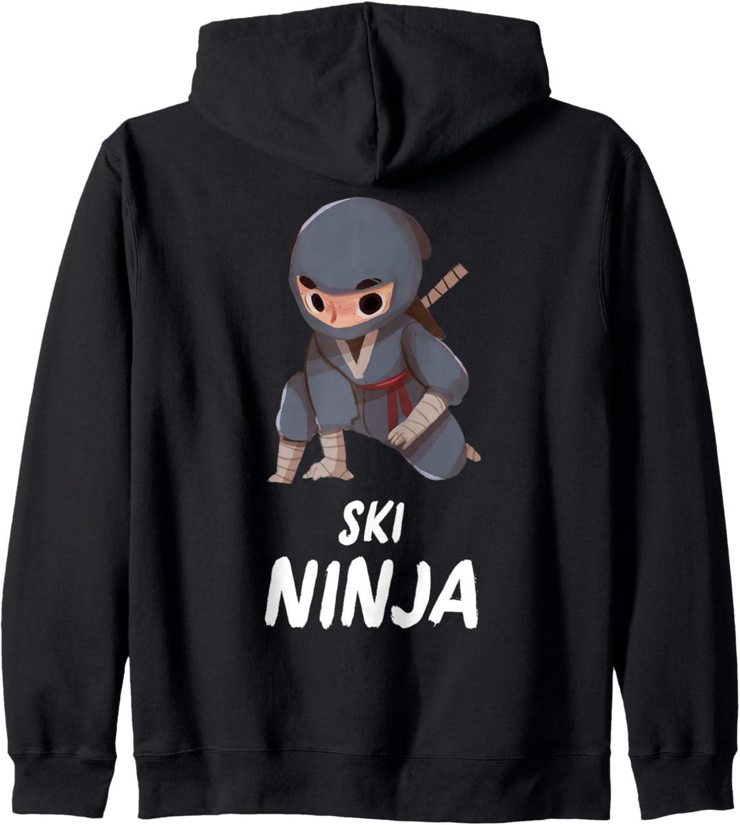Ski Ninja Junge Lustiger Sport Kapuzenjacke
