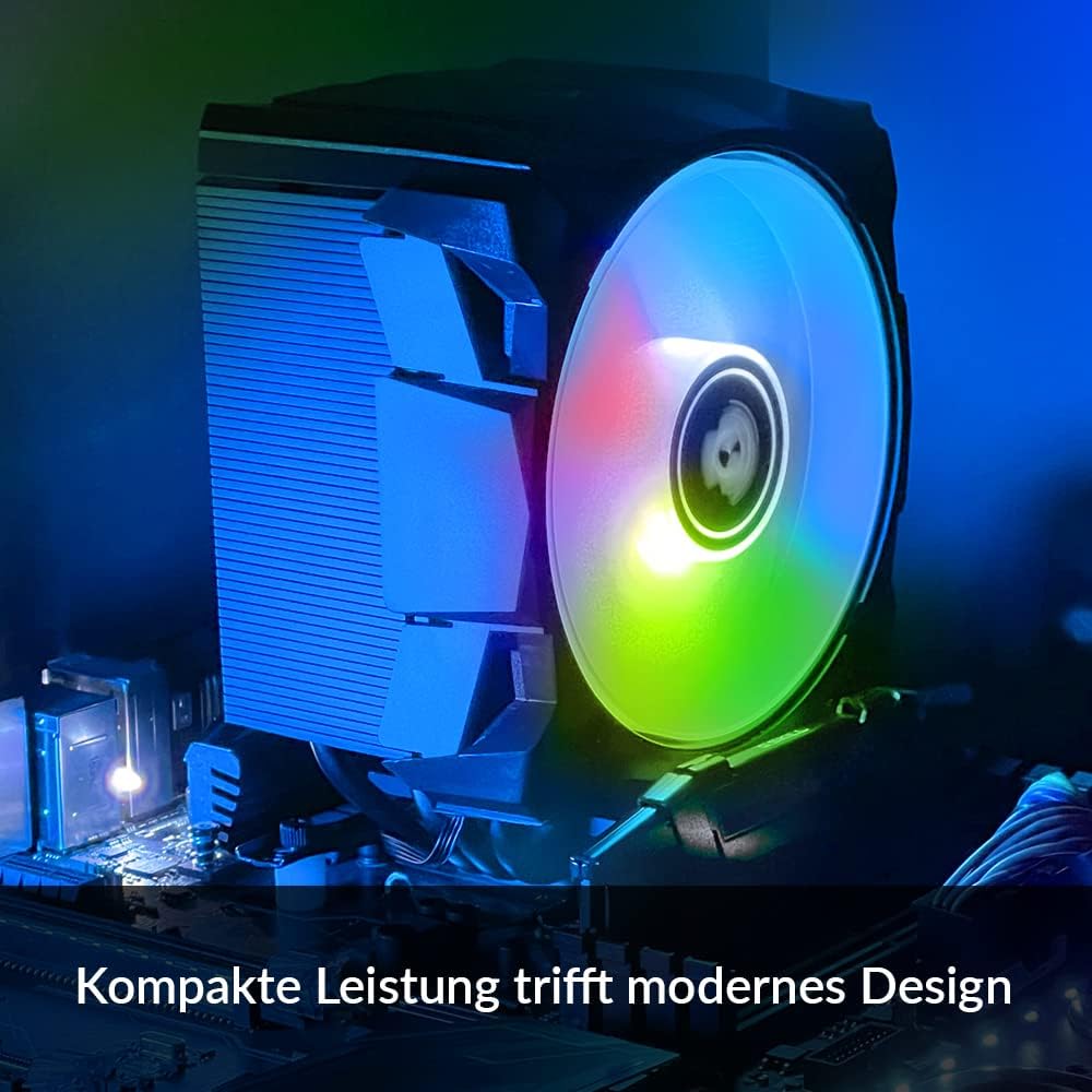 ARCTIC Freezer i35 A-RGB - Intel spezifischer Single-Tower-CPU-Kühler mit A-RGB, druckoptimierter 12