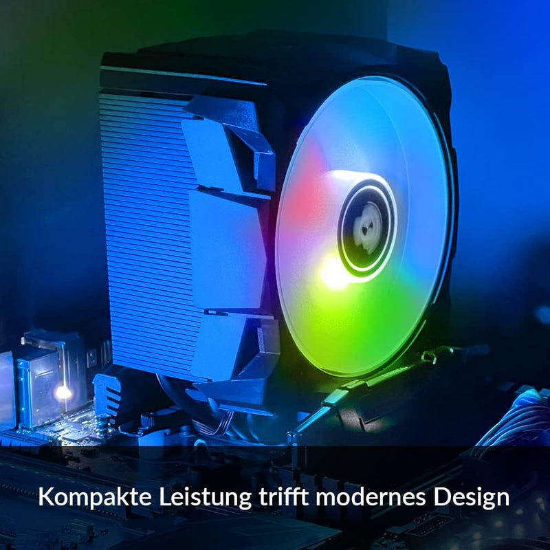 ARCTIC Freezer i35 A-RGB - Intel spezifischer Single-Tower-CPU-Kühler mit A-RGB, druckoptimierter 12