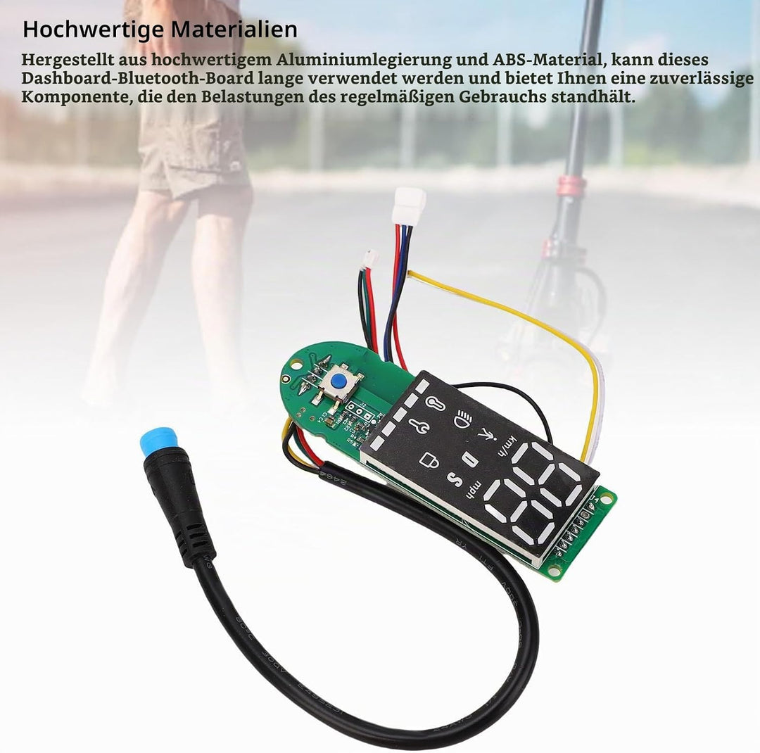 Elektroroller Dashboard für Xiaomi M365 Pro/Pro 2/1S, Klare Datenanzeige E-Scooter Bluetooth Armatur