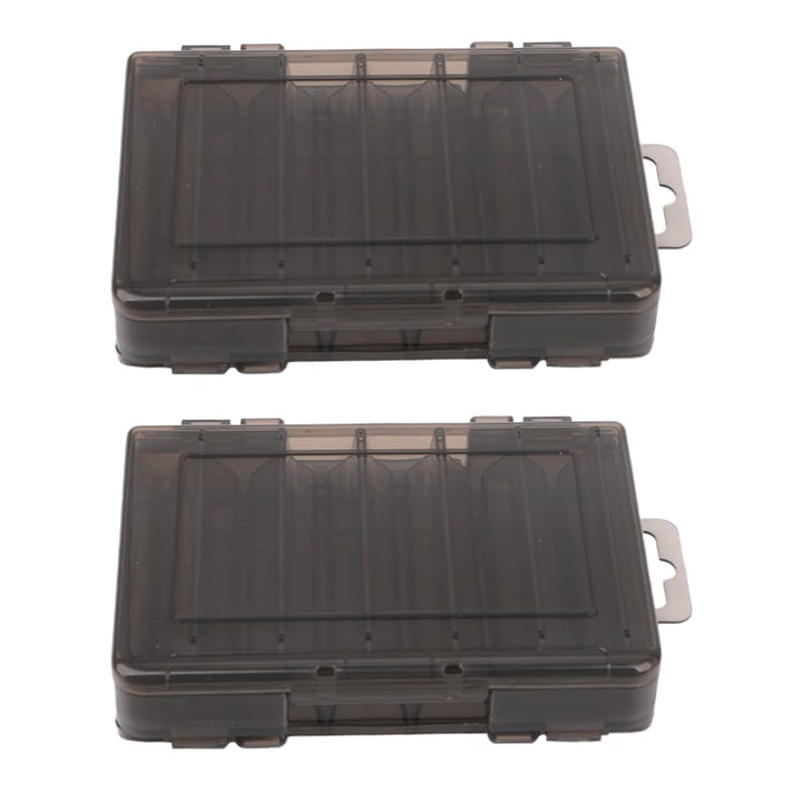 2 Stück Tackle Box Organizer, Angelbox, Doppelseitige Angelköder Aufbewahrungsbox mit Atmungsaktiven