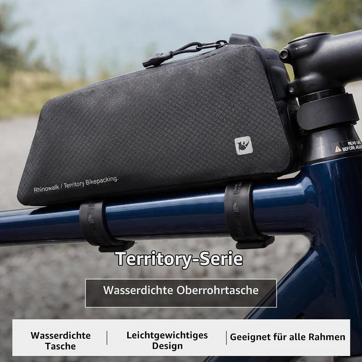 Rhinowalk Fahrrad Rahmentasche Wasserdicht Rohrtasche Oberrohrtaschen Fahrradtasche Fronttasche Lenk