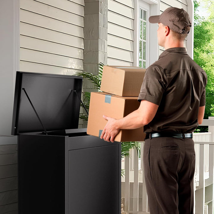 Briefkasten Paketbox für den Aussenbereich, extra grosse Paketboxen mit sicherer Lagerung, wasserdic