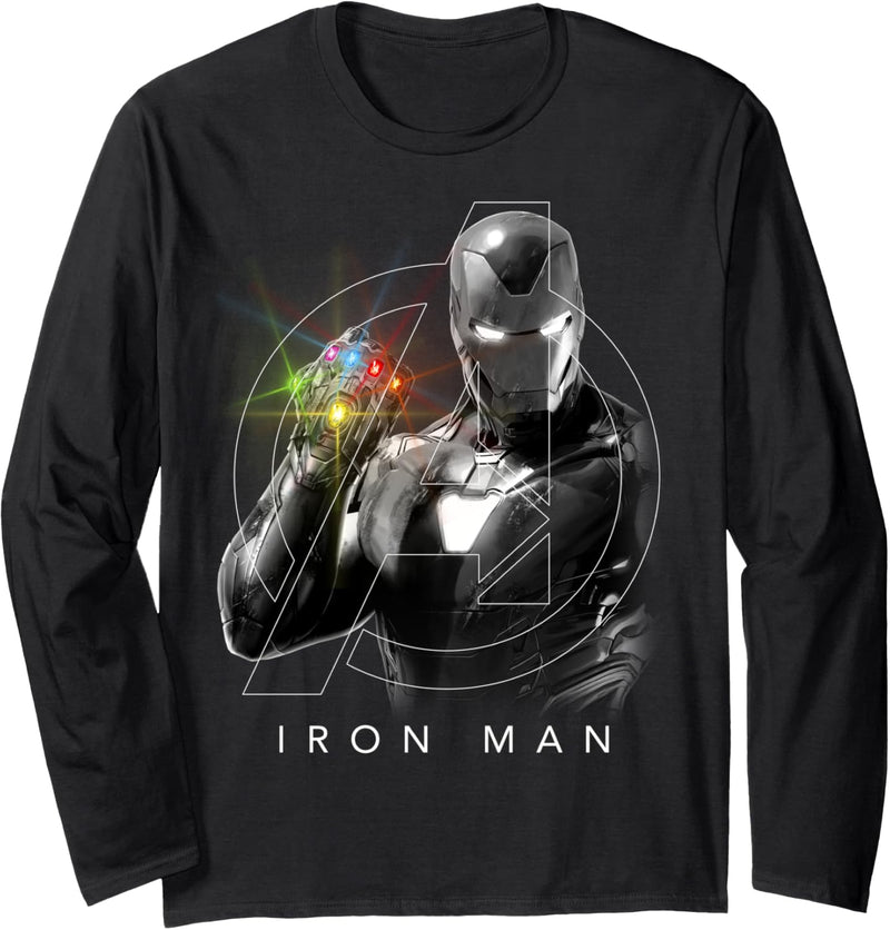 Marvel Avengers Iron Man Infinity Gauntlet Portrait Langarmshirt