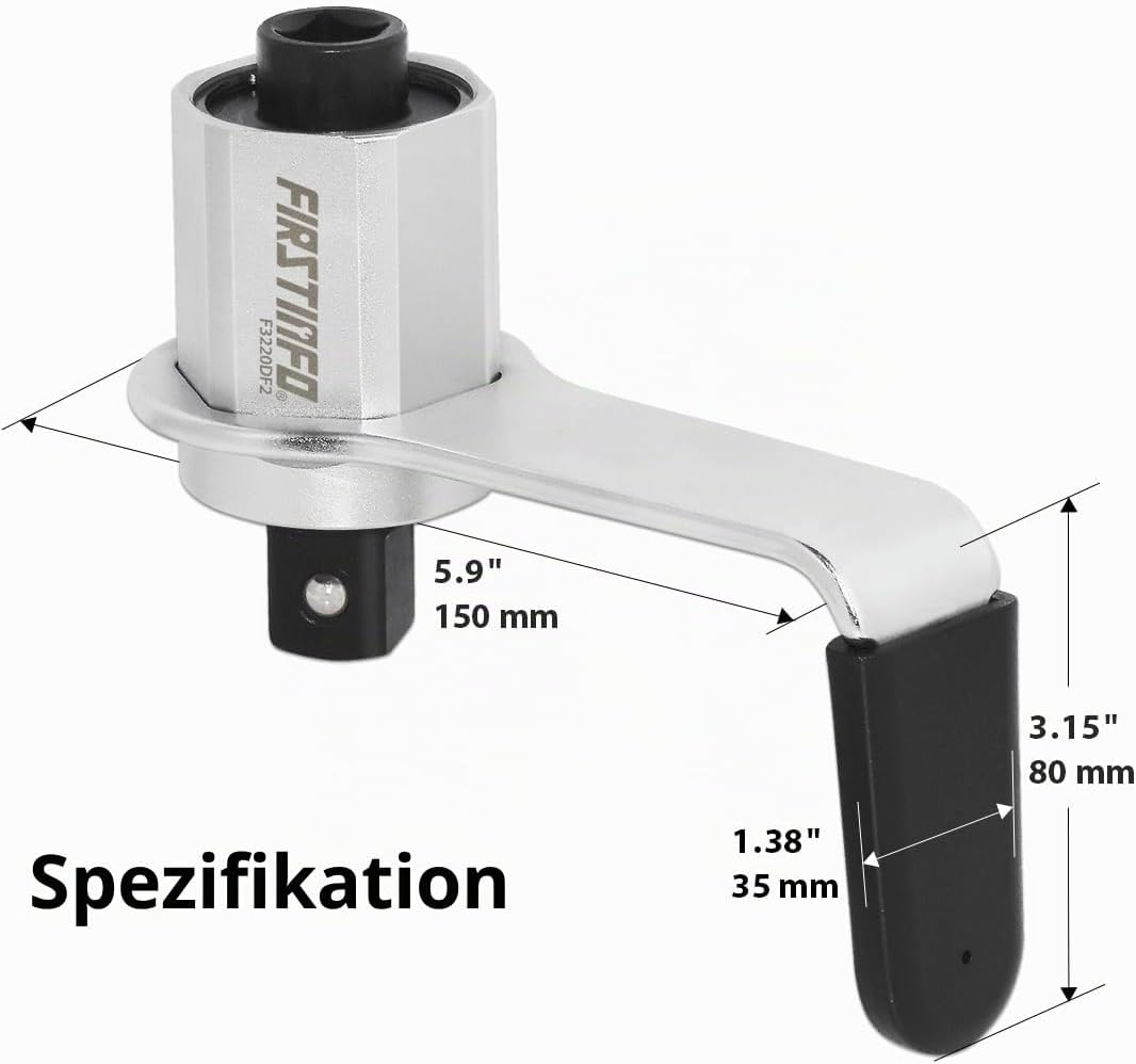 FIRSTINFO F3220DF2 | 1/2" | Drehmomentverstärker | Drehmomentvervielfältiger | 3.4:1, 1200 NM Output