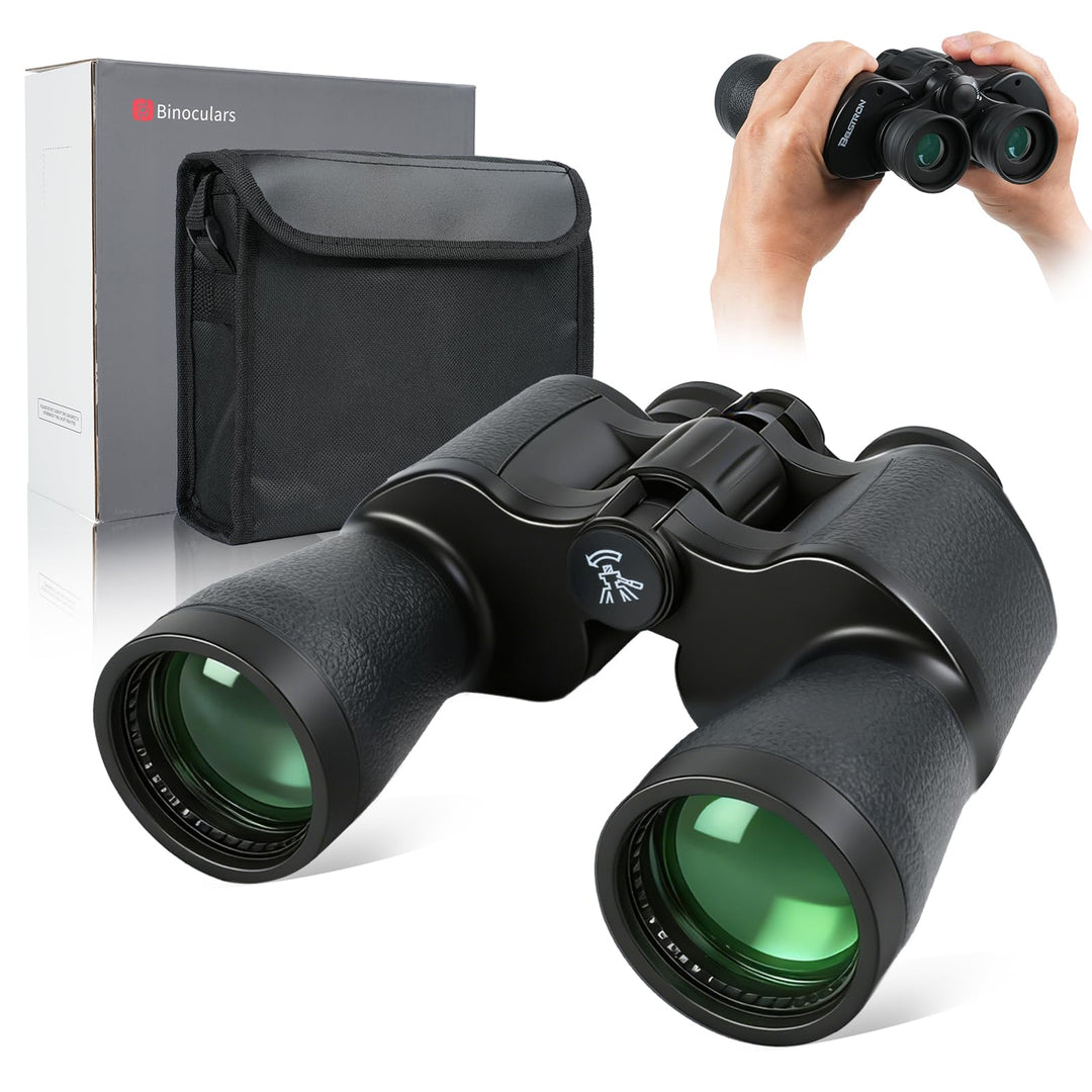 BOSTRON Kompaktes Fernglas 7x50 für Erwachsene, Stossfest HD Ferngläser mit PORRO-Prism,Profi Feldst