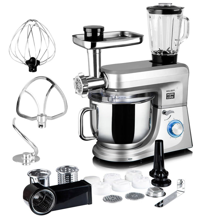 Koliber ROBOMAX X 3500W Küchenmaschine Multifunktion 8L Fleischwolf Mixer Gemüsereibe Knetmaschine P