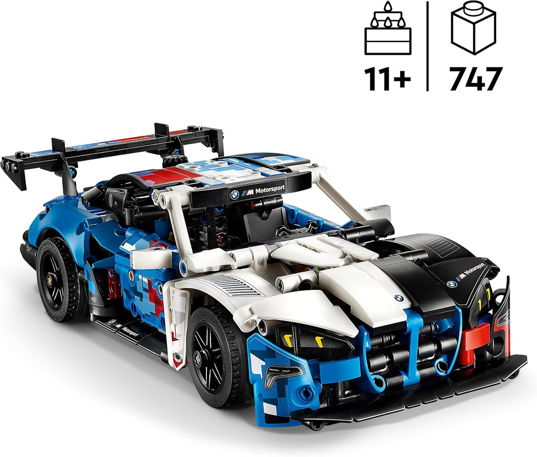 LEGO Technic BMW M4 GT3 EVO Rennwagen - Modellbausatz mit V6-Motor, Lenkung & öffnenden Türen - Gami