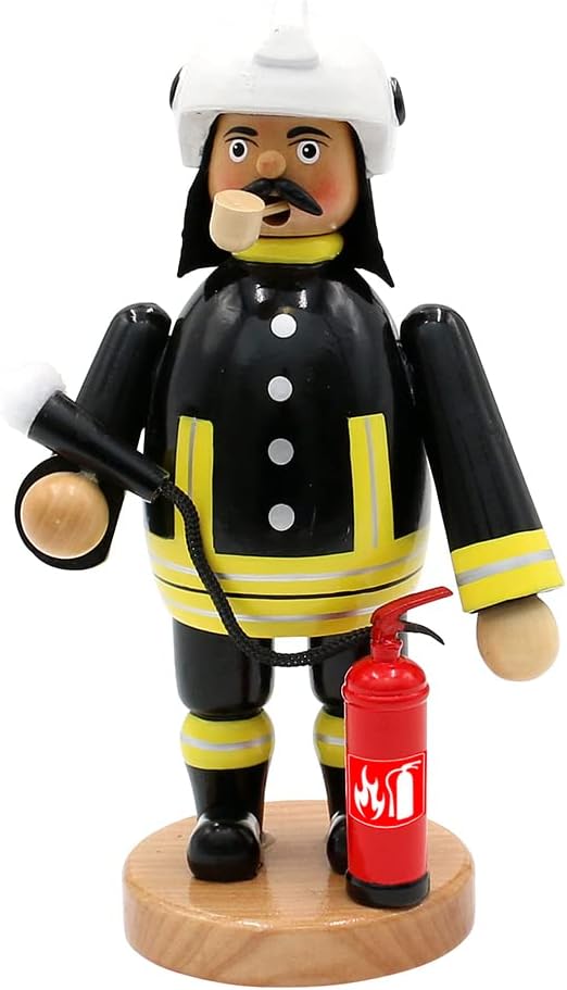 Dekohelden24 Räuchermann als Feuerwehrmann, ca. 20 cm