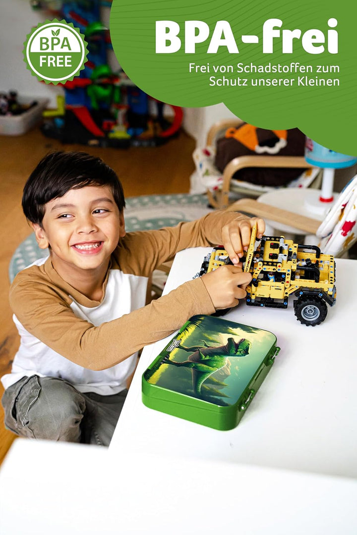 Jarlson® Brotdose für Kinder mit 6 Fächern TONI - Lunchbox - Bento Box auslaufsicher – Jausenbox für