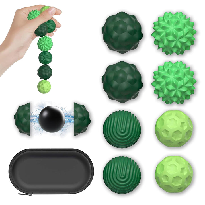 8 Stück Magnetische Fidget Toy, Magnetische Sensorik Bälle als Sensory Toys, Stress Bälle Mit Siliko