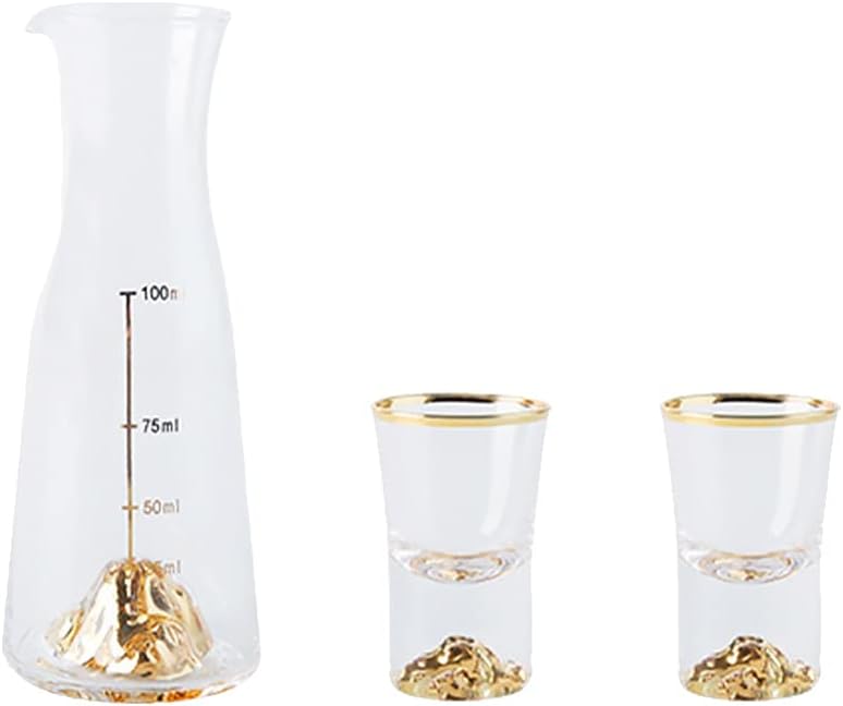 BESPORTBLE 1 Satz Weissweinglas-trennkrug Japanisch Sake-Flasche Aus Glas Sake-ochoko-tassen Keramik