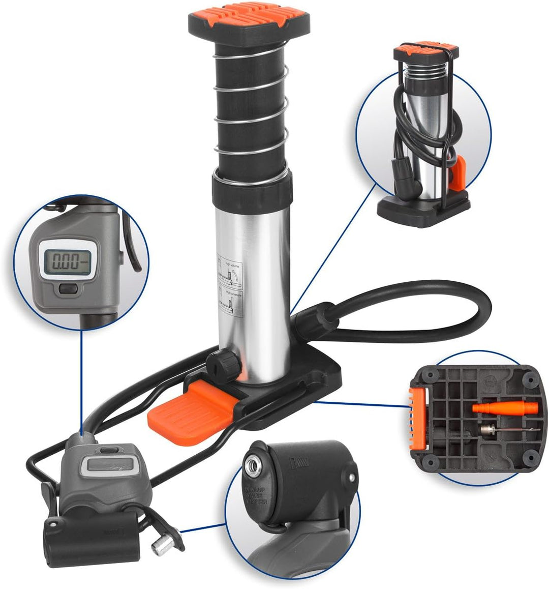 Sport-Tec Bikersdream 1004 D Aluminium Mini Fussluftpumpe, Anzahl 1