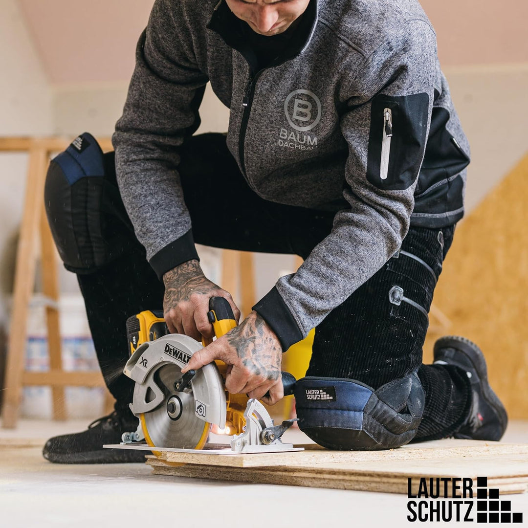 LauterSchutz® Profi Gel-Knieschoner zum Arbeiten - Boden- &amp; Fliesenleger [Anti-Rutsch Beschichtung &amp;