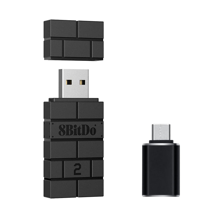 Mcbazel Wireless 8 Bit USB Adapter 2 with OTG Adapter Accessory Compatible with OLED Switch/NS Switc