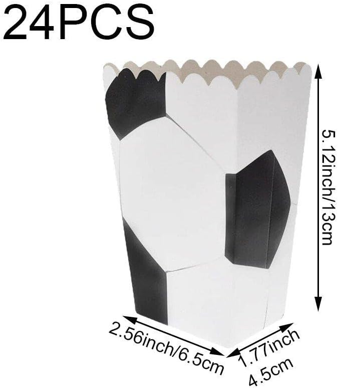 Popcorn-tüten, Fussball-Popcorn-Boxen, Popcorn-kartons, Leckerli-Boxen, Karton, Süssigkeiten-behälte