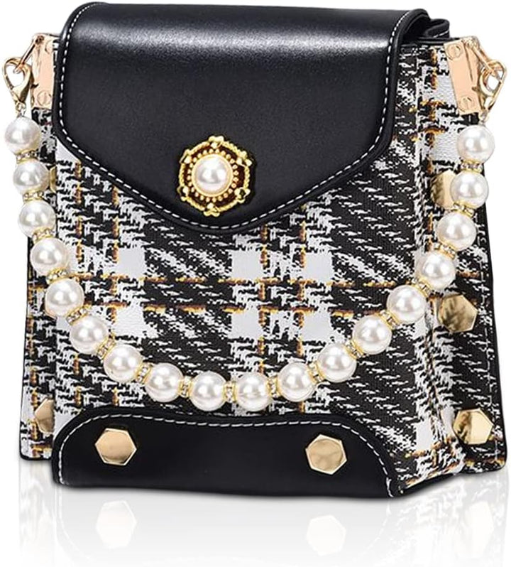 NICOLE & DORIS Süsse Handtaschen Damen Handytaschen Klein Umhängetasche PU Leder Mini Schultertasche