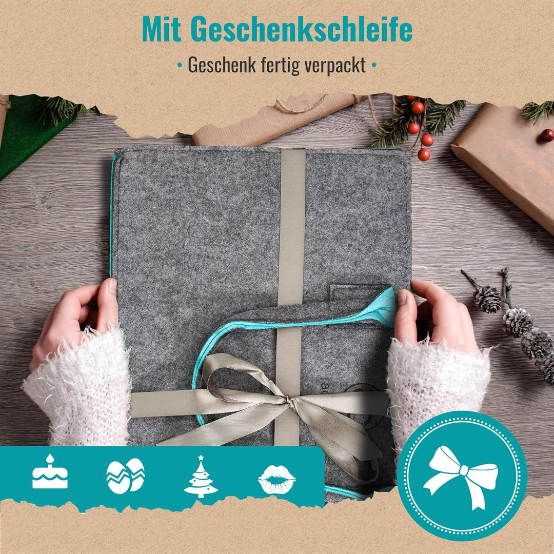 achilles Filzkorb - stylische Filz-Tasche - praktische Einkaufs-Tasche aus Filz - Transport-Box mit