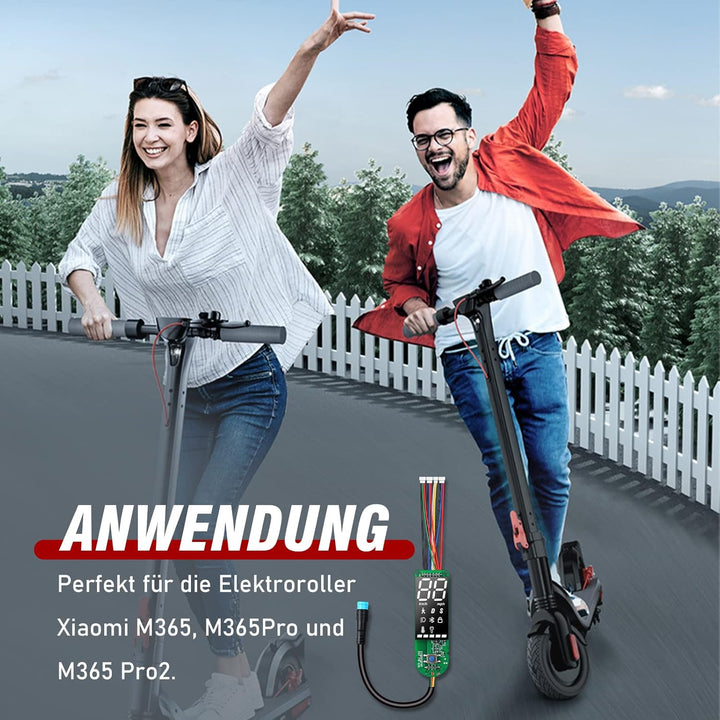 MaxEarn Upgrade 4-Draht Scooter Dashboard für Xiaomi M365/M365 Pro/Pro 2, Scooter Armaturenbrett mit