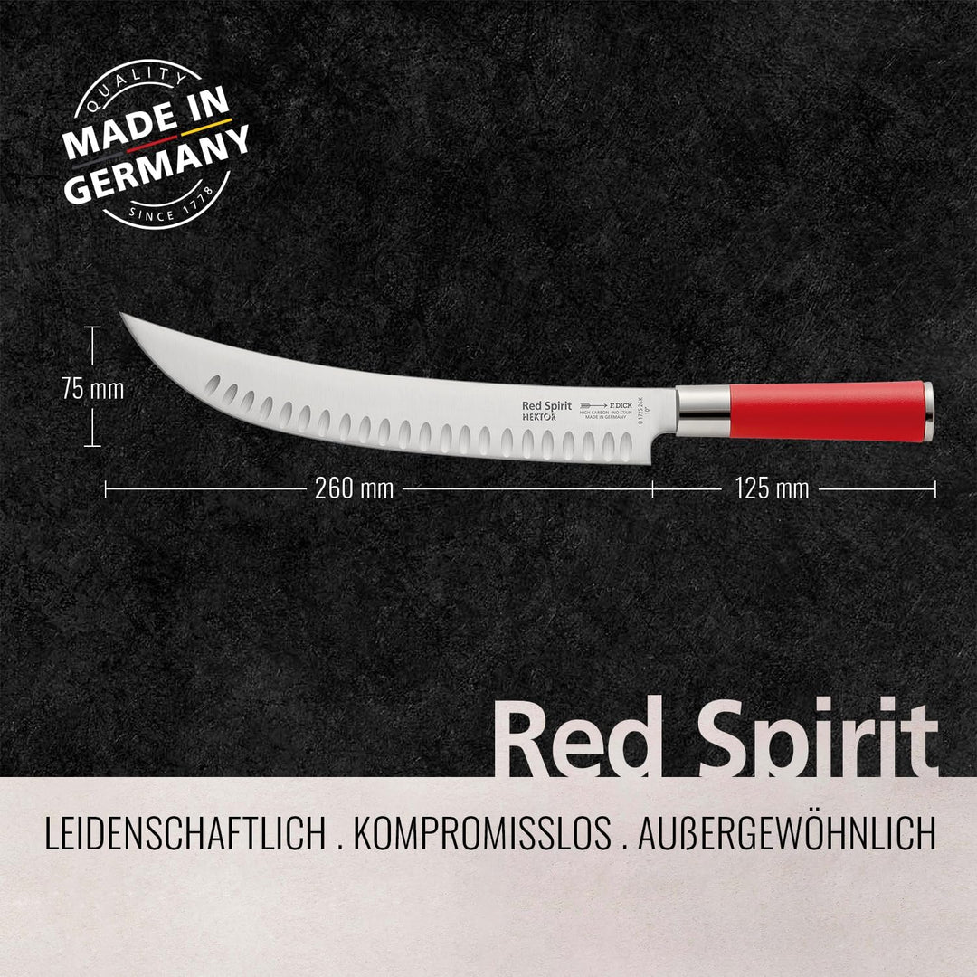 F. DICK Zerlegemesser „Hektor“, Red Spirit (Messer mit Klinge 26 cm, X55CrMo14 Stahl, nichtrostend,